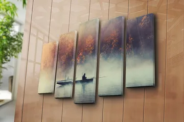 Canvastavla Floral 5-pack Flerfärgad - 19x60 cm - Inredning - Tavlor & posters - Canvastavla