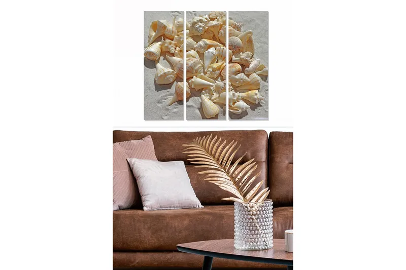 Canvastavla Floral Animal 3-pack Flerfärgad, 20x50 cm