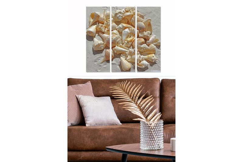 Canvastavla Floral Animal 3-pack Flerfärgad, 20x50 cm