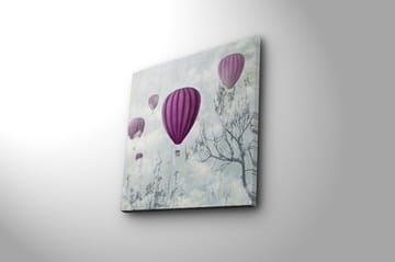 Canvastavla Floral Flerfärgad - 45x45 cm - Inredning - Tavlor & posters - Canvastavla