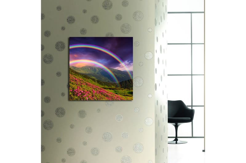 Canvastavla Floral Flerfärgad - 45x45 cm - Inredning - Tavlor & posters - Canvastavla