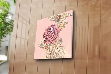 Canvastavla Floral Flerfärgad - 45x45 cm - Inredning - Tavlor & posters - Canvastavla