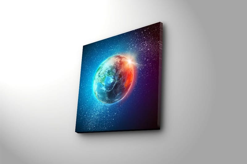 Canvastavla Floral Flerfärgad - 45x45 cm - Inredning - Tavlor & posters - Canvastavla