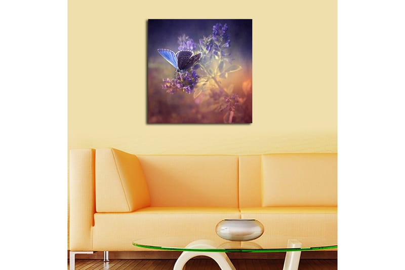 Canvastavla Floral Flerfärgad - 45x45 cm - Inredning - Tavlor & posters - Canvastavla