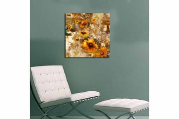 Canvastavla Floral Flerfärgad - 45x45 cm - Inredning - Tavlor & posters - Canvastavla