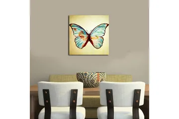 Canvastavla Floral Flerfärgad - 45x45 cm - Inredning - Tavlor & posters - Canvastavla