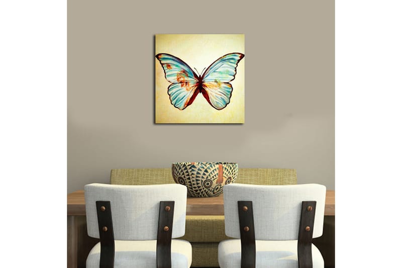 Canvastavla Floral Flerfärgad - 45x45 cm - Inredning - Tavlor & posters - Canvastavla