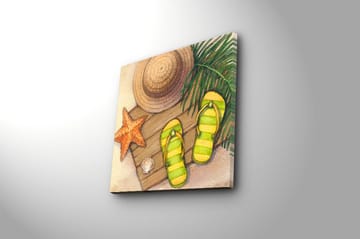 Canvastavla Floral Flerfärgad - 45x45 cm - Inredning - Tavlor & posters - Canvastavla