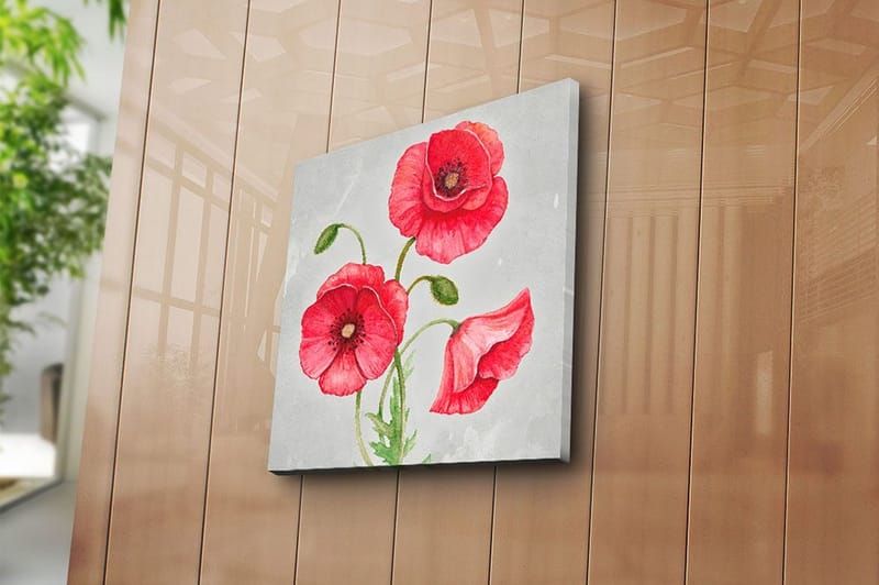 Canvastavla Floral Flerfärgad - 45x45 cm - Inredning - Tavlor & posters - Canvastavla