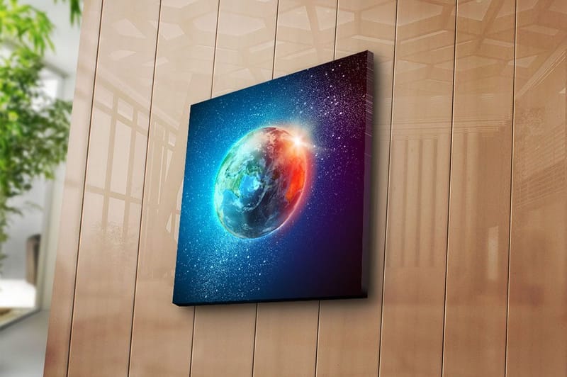 Canvastavla Floral Flerfärgad - 45x45 cm - Inredning - Tavlor & posters - Canvastavla