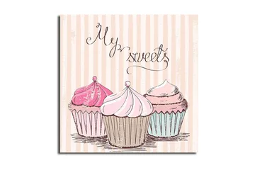 Canvastavla Floral Flerfärgad - 45x45 cm - Inredning - Tavlor & posters - Canvastavla