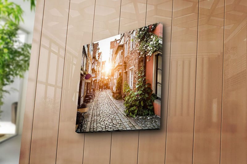 Canvastavla Floral Flerfärgad - 45x45 cm - Inredning - Tavlor & posters - Canvastavla