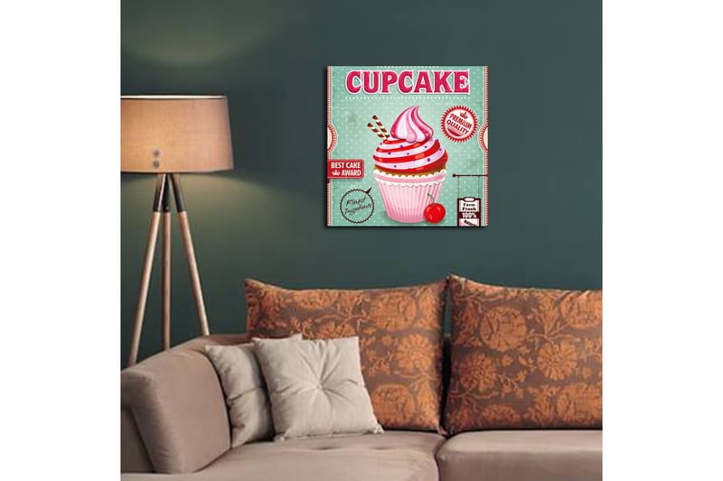 Canvastavla Floral Flerfärgad - 45x45 cm - Inredning - Tavlor & posters - Canvastavla