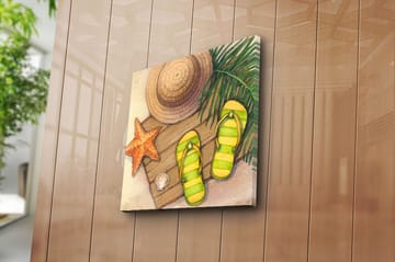 Canvastavla Floral Flerfärgad - 45x45 cm - Inredning - Tavlor & posters - Canvastavla