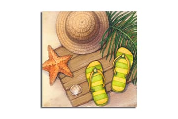 Canvastavla Floral Flerfärgad - 45x45 cm - Inredning - Tavlor & posters - Canvastavla