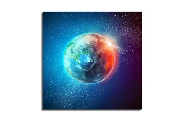 Canvastavla Floral Flerfärgad - 45x45 cm - Inredning - Tavlor & posters - Canvastavla