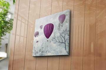 Canvastavla Floral Flerfärgad - 45x45 cm - Inredning - Tavlor & posters - Canvastavla