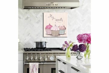 Canvastavla Floral Flerfärgad - 45x45 cm - Inredning - Tavlor & posters - Canvastavla