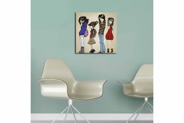 Canvastavla Floral Flerfärgad - 45x45 cm - Inredning - Tavlor & posters - Canvastavla