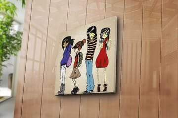 Canvastavla Floral Flerfärgad - 45x45 cm - Inredning - Tavlor & posters - Canvastavla