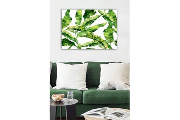 Canvastavla - Grönskande bladverk med tropiska växter - Mörkgrön / Ljusgrön / Gulgrön - Inredning - Tavlor & posters - Canvastavla