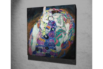 Canvastavla - Intim gemenskap mellan flera kvinnor i en färgglad omfamning - Grön / Lila / Rosa - Inredning - Tavlor & posters - Canvastavla