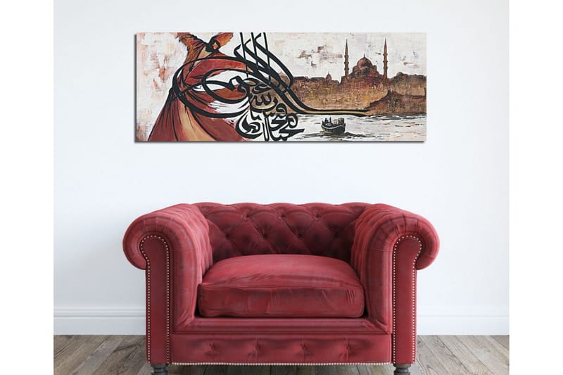 Canvastavla Istanbul m. arabiska tecken - Grå/Beige - Inredning - Tavlor & posters - Canvastavla