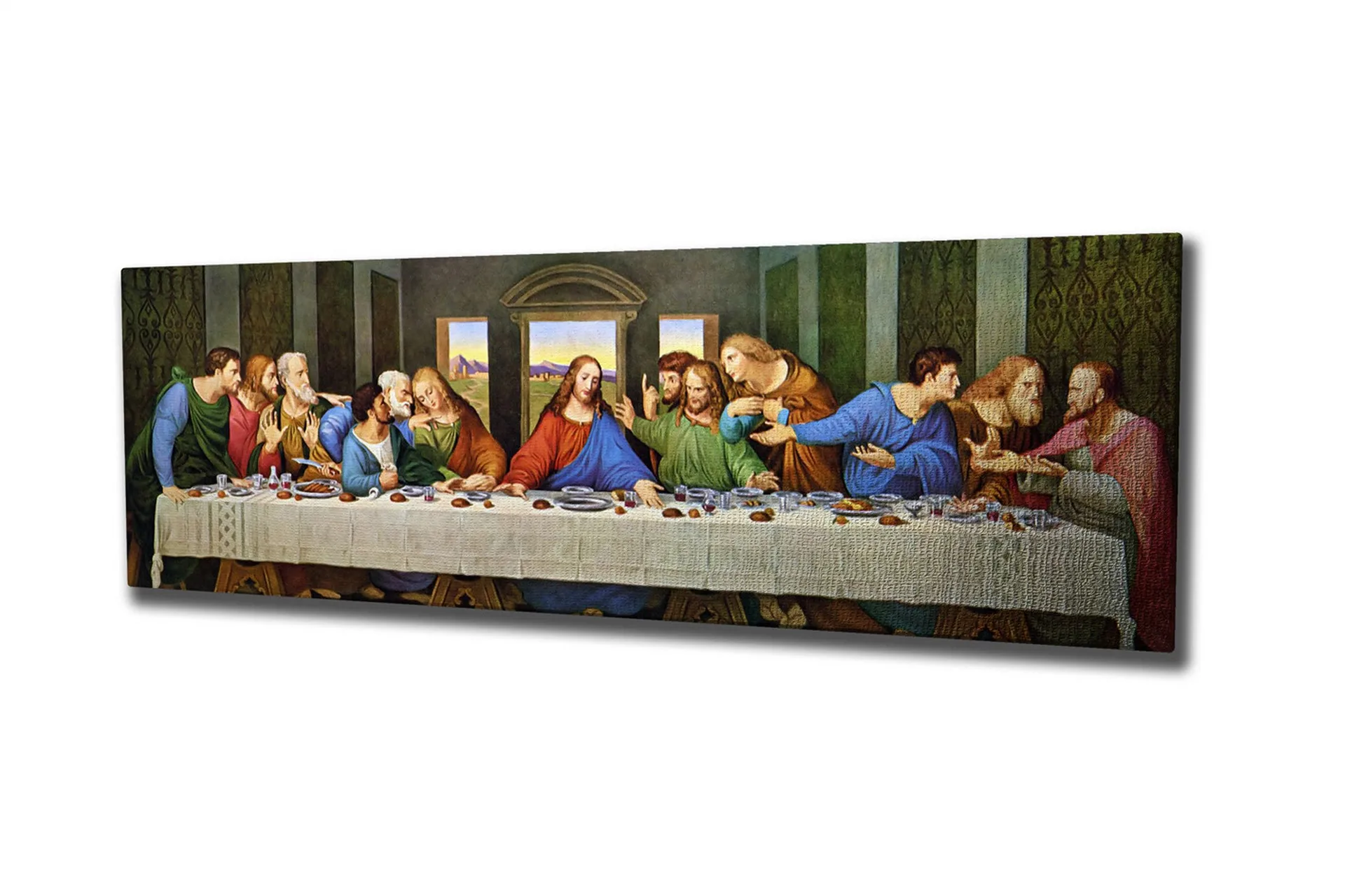 Canvastavla Jesus sista måltid Nattvarden - Flerfärgad