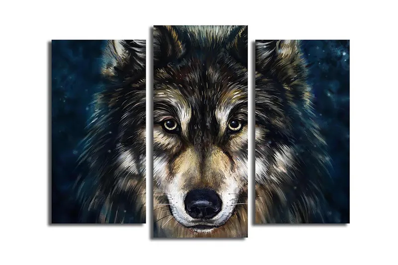 Canvastavla Kitchen 3-pack Flerfärgad, 20x39 cm