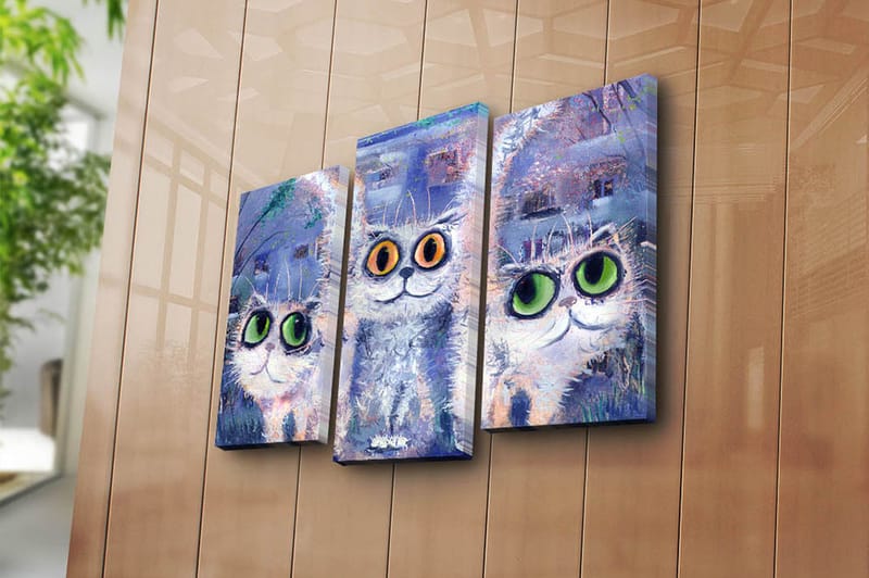 Canvastavla Kitchen 3-pack Flerfärgad - 20x39 cm - Inredning - Tavlor & posters - Canvastavla