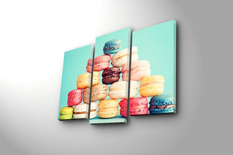 Canvastavla Kitchen 3-pack Flerfärgad - 20x39 cm - Inredning - Tavlor & posters - Canvastavla