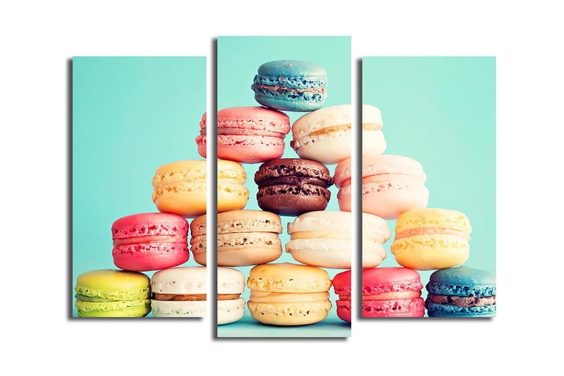 Canvastavla Kitchen 3-pack Flerfärgad, 20x39 cm