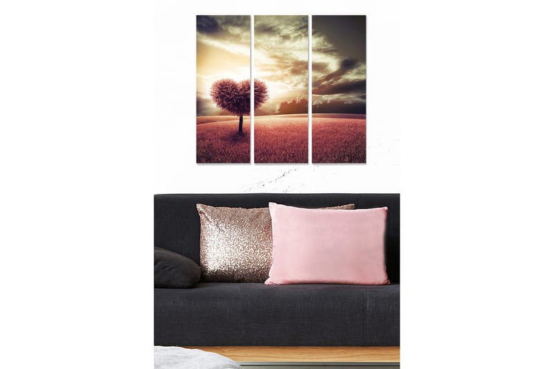 Canvastavla Love 3-pack Flerfärgad - 20x50 cm - Inredning - Tavlor & posters - Canvastavla