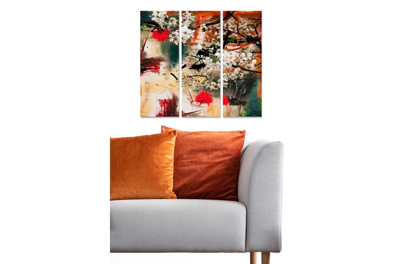 Canvastavla Love 3-pack Flerfärgad - 20x50 cm - Inredning - Tavlor & posters - Canvastavla