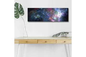 Canvastavla med LED-belysning - Storslagen galax med stjärnor och nebulosor - Blå / Lila / Rosa - Inredning - Tavlor & posters - Canvastavla