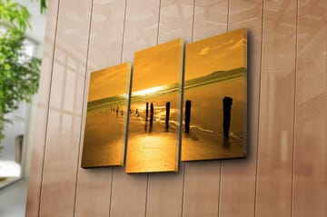 Canvastavla Music 3-pack Flerfärgad - 20x39 cm - Inredning - Tavlor & posters - Canvastavla