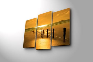 Canvastavla Music 3-pack Flerfärgad - 20x39 cm - Inredning - Tavlor & posters - Canvastavla