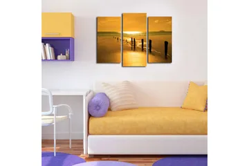 Canvastavla Music 3-pack Flerfärgad - 20x39 cm - Inredning - Tavlor & posters - Canvastavla