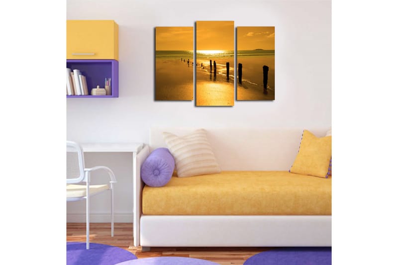 Canvastavla Music 3-pack Flerfärgad - 20x39 cm - Inredning - Tavlor & posters - Canvastavla