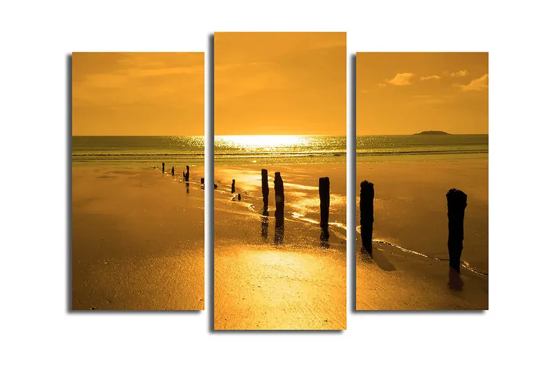 Canvastavla Music 3-pack Flerfärgad - 20x39 cm - Inredning - Tavlor & posters - Canvastavla