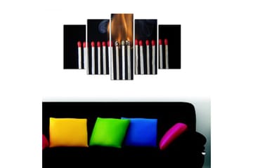 Canvastavla Music 5-pack Flerfärgad - 20x60 cm - Inredning - Tavlor & posters - Canvastavla