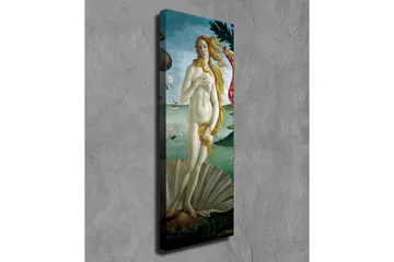 Canvastavla - Naken kvinna som står på en snäcka vid havet - Ljusblå / Hudfärgad / Grön - Inredning - Tavlor & posters - Canvastavla