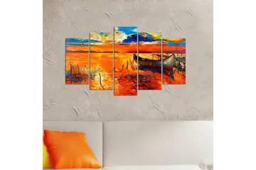 Canvastavla Nature 5-pack Flerfärgad - 20x60 cm - Inredning - Tavlor & posters - Canvastavla