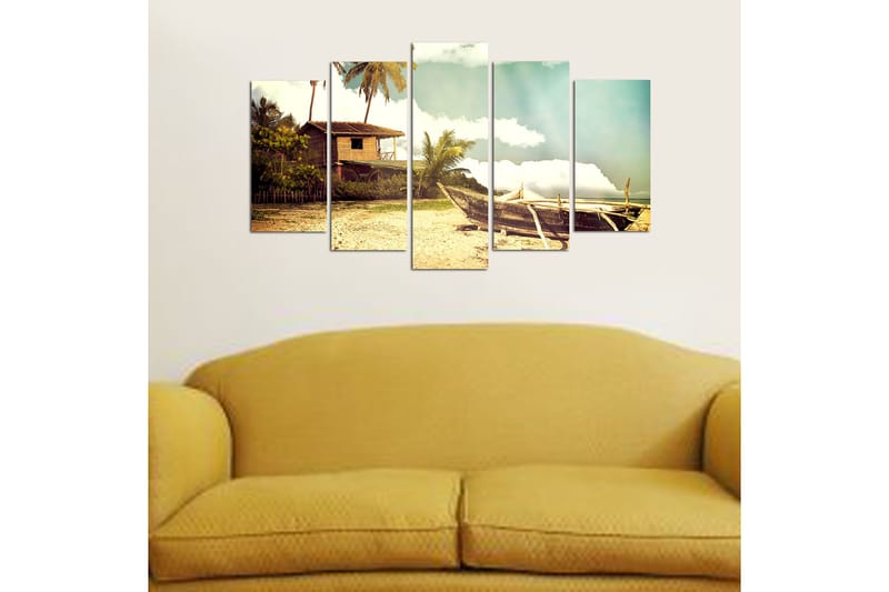 Canvastavla Nature 5-pack Flerfärgad - 20x60 cm - Inredning - Tavlor & posters - Canvastavla