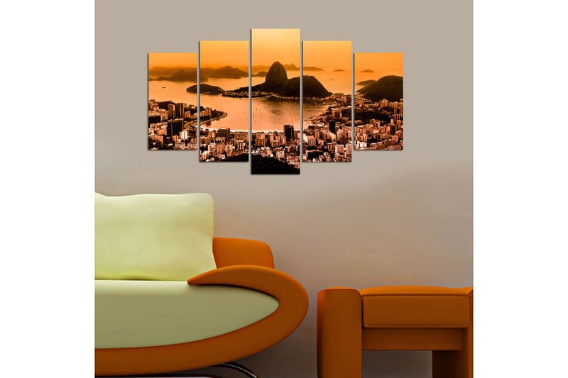 Canvastavla Nature 5-pack Flerfärgad - 20x60 cm - Inredning - Tavlor & posters - Canvastavla