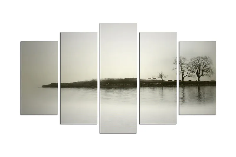 Canvastavla Nature 5-pack Flerfärgad, 20x60 cm