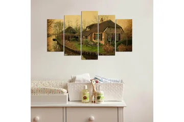 Canvastavla Nature 5-pack Flerfärgad - 20x60 cm - Inredning - Tavlor & posters - Canvastavla