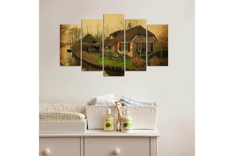 Canvastavla Nature 5-pack Flerfärgad - 20x60 cm - Inredning - Tavlor & posters - Canvastavla