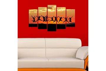 Canvastavla Nature 5-pack Flerfärgad - 20x60 cm - Inredning - Tavlor & posters - Canvastavla