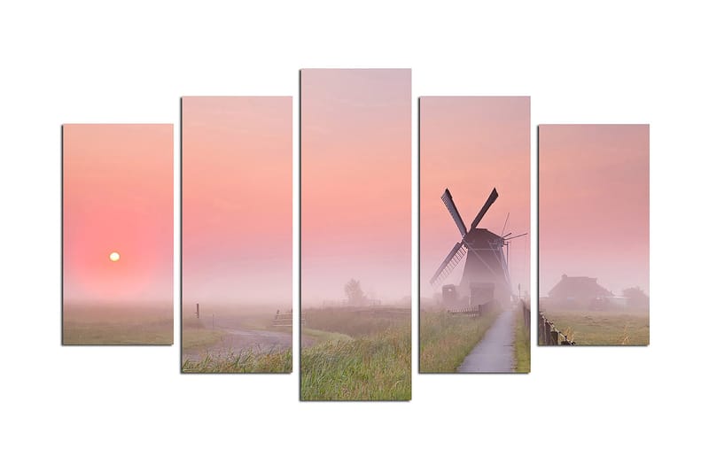 Canvastavla Nature 5-pack Flerfärgad, 20x60 cm